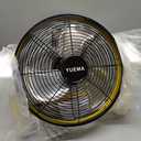 Battery Operated Floor Fan - Rechargeable Powered Fan Cordless High Velocity Metal Blade Portable Fan for Camping Travel Patio Tent Indoor Outdoor 12 Inch 360 Degree Manual Tilt 12 Speed