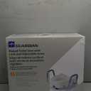 Medline 5" Elongated Raised Toilet Seat, with Lock and Removable Padded Arms- A Medical Seat for Seniors, Elderly, Adults, or Post-Surgery Recovery, 1 Ct.