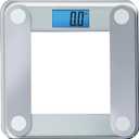 Eat Smart Products Digital Bathroom Scale with Extra Large Lighted Display, Free Body Tape Measure Included, Grey and Clear (1 Count (Pack of 1))