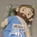 Jesus Plush Doll Jesus Plushie Stuffed Toy Christian Stuff Religious for Kids Christening Easter 14.2" (Blue)