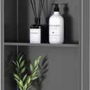 Neodrain 12X24 Inch Shower Niche, Gun Metal 2-Tier Stainless Wall Niche NO Tile Needed Recessed Cabinet for Bathroom Storage