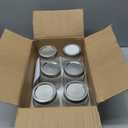 [6 Pack] 16 oz. Regular-Mouth Glass Mason Jars with Metal Airtight Lids and Bands for 1 Pint Canning, Preserving, & Meal Prep