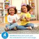 Melissa & Doug Dress-Up Tiaras Play Set for Kids (4-Piece) Pretend Princess Crowns for Costume Role Play Preschool Jewelry Toys for Girls Ages 3+