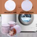 Kimmama Laundry Bags Mesh Wash Bags, Large Bra Washing Bag for Laundry, Net Washer Sack with Zipper, Lingerie Pouch for Cleaning and Drying Underwear, Delicates, Brassiere, Bralette, Undergarment (White)