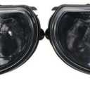 Pair of Front Fog Driving Lights with H11 Bulbs for 2007-2009 Audi Q7 2004-2008 A3 | Fits OE 8P0941699A 8P0941700A | Left + Right Replacement Lamps