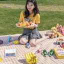 Thick Moisture-Proof Picnic Mat, 2m x 2m Portable Waterproof Outdoor Camping Mat for 5-8 People, Durable Picnic Blanket