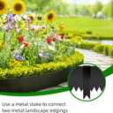 33Ft Galvanized Steel Landscape Lawn Edging, 40" X 8" (10 Pack) Metal Landscape Edging Border with 10 Clips, Metal Garden Edging Border, Metal Edging for Landscaping, Garden, Yard, Pathway