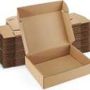 Shipping Boxes 9x6x2 inches Brown Small Mailing Boxes 25 Pack Cardboard Corrugated Box Mailers