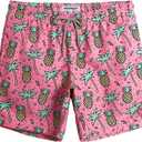 maamgic Mens Swim Trunks Quick Dry Swim Shorts with Mesh Lining Funny Swimwear Bathing Suits 7inch, XS