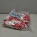 Orange and White Plaid Rug, 4' x 6' Fall Outdoor Front Door Decor Mat, Cotton Washable Hand-Woven Rug for Layered Doormat, Autumn Halloween Thanksgiving Carpet for Porch, Entryway