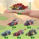 24 Sets Valentines Day Gift Set with Dinosaur Pull Back Cars Dino Greeting Cards Bulk Pull Back Dino Cars for Valentine Exchange Gifts Goodie Bag Stuffers Party Favors