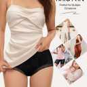 Women's Underwear 4 Pack Cotton High Waisted Ladies Panties with Lace 4-Way Stretch Comfortable Full Coverage (Medium)