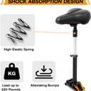 New Upgrade Electric Scooter Seat,Adjustable Shock Absorption Seat Compatible with Xiaomi M365 M365 Pro Electric Scooter Fits 5.5"-6.2"