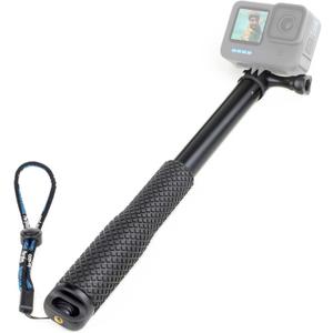 SOONSUN 45'' Waterproof Selfie Stick Extendable Monopod Hand Grip Aluminum Telescopic Pole Compatible with GoPro Hero 13 12 11 10 9 8 7 6 5 4 Session, Insta360, Osmo Action 2, 3, 4, 5, and Cell Phone
