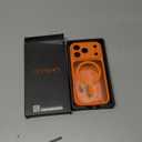 CANSHN Magnetic Compatible with iPhone 17 Pro Case, Upgraded [Full Camera Protection] [Compatible with Magsafe] [Translucent Matte] Shockproof Protective Phone Cover 6.3 Inch - Orange