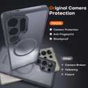 TOCOL for Samsung Galaxy S25 Ultra Case, Upgraded Full Camera Protection, Compatible with Magsafe, Drop Protection Slim Magnetic Matte Back Cover for S25 Ultra 6.9 inch (Black)