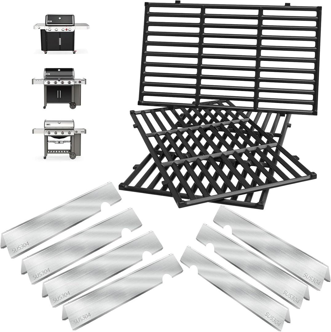 GS4 Genesis 2 Grill Parts for Weber GS4 Genesis II/II LX 400 SER Genesis II E410 Replacement 4-Burner Genesis 400 (2022 YRS) Accessories for Weber Flavorizer Bars 66030 66033 &Grill Grates 66097 66089
