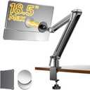Portable Monitor Holder Mount Arm - Strong Magnetic Support up to 12.9 14.6 15.6 18.4 18.5 inch 360 Rotating Base Swivel for iPad Pro/Mini/Air/Surface/Samsung Bearing Over 5lbs