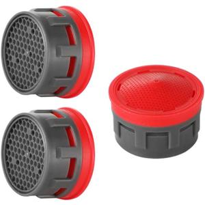 JQK Faucet Areator, 2.2 GPM Flow Retrictor Insert Faucet Aerators Replacement Parts Bathroom 3 Pack, FAN22-P3