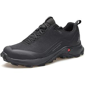 HUMTTO Men's All-Terrain Waterproof Hiking Shoes Lightweight Breathable Trekking Anti Slip Outdoor Trails Shoes Size 11.5M