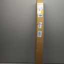 UNISHADES no Drill Cordless Roman Shades for Windows, 38" W × 64" H - 100% Blackout - Linen - Mist White