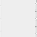 Chuangdi 24 Pcs 17 x 11 Inches White Binder Dividers 6 Tabs 3 Hole Punch Printable Dividers Extra Long Legal Size Ring Binder Writable Erasable Heavyweight Paper Binder for Office Home