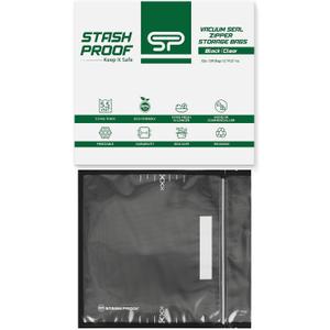 11" x 12" Vacuum Seal Zipper Bags, 100 Count 5.5 Mil BPA Free Black & Clear