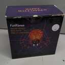 8 FT Halloween Inflatable Spider Outdoor Decorations for Yard, Giant Crawling Spider with LED Rotating Flame, Large Creepy Spider Props for Halloween Party Garden Lawn Patio Outside House Window Decor