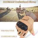 HIKEMAN Motorcycle Gloves Touchscreen Gloves - Full Finger Half Finger Knuckle Protection Motorbike Cycling Glove for Camping Driving ATV Hiking Climbing Working Sports Training