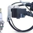 AUMEL Ignition Coil Spark Plug Kit For Husqvarna 395 394 394XP 395XP 503639801 Chainsaws