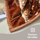 Nestl Korean Mink Blanket Queen Size - 9 Lbs Velvet Fleece Korean Blanket - 2 Ply Warm & Thick Winter Blanket - Wrinkle & Fade Resistant - 79 x 94 Inches (Brown)