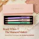 MESMOS 3Pcs Fancy Pen Sets for Women Gift, Administrative Professional Day Gifts, German-Ink, 1mm Tip, Cute Pens for Journaling No Bleed, Employee, Teacher Appreciation Gift, Thank You Gifts for Women