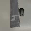 seenda Wireless Bluetooth Keyboard and Mouse Combo, SKM643 Rechargeable Slim Quiet Keyboard Mouse, 3 MultiDevice Connection, Compatible for Windows, Mac, MacBook, iPad, Tablet, Black Gray