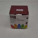 C9 Christmas Lights Outdoor, 72 FT 110 LED C9 String Lights, 8 Modes & Timer Connectable Waterproof for Christmas Tree Light Indoor Outdoor Roofline Patio Outside Garden Yard Xmas Decor, Warm White