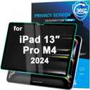 360 Privacy Screen Protector for iPad Pro 13-In M4 2024 High Sensitive Removable Screen Film Anti Glare/Blue Light 13 Inch Filter for iPad Pro M4