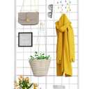 VGMiu Grid Wall Panel 1PCS Display Stand 2' x 5.2' FT White Grid Wall Panels Movable Retail Display Racks Floorstanding Gridwall Heavy Duty with Wheel for Art Craft Photo Displays Fair Trade Show