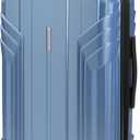 BAGSMART Expandable Carry On Luggage 22x14x9 Airline Approved, 1OO% PC Lightweight Hard Shell Suitcase, 20 Inch Travel Luggage with Spinner Wheels, Waterproof Rolling Suitcase,Blue