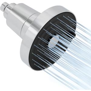 SANYCASA Filtered Shower Head for Hard Water, Removes Chlorine & Heavy Metals, KDF-55 Filter for Healthier Hair & Skin, Protects Colored Hair, High Pressure, Dermatologist Recommended(CP) (Polished Chrome)