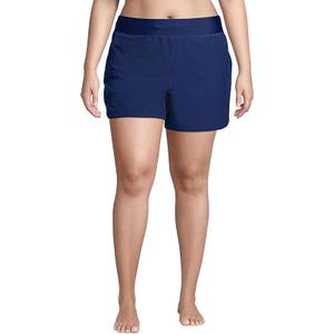Quick Dry Elastic Waist Board Shorts Swim Cover-up Shorts, XL, Deep Sea Navy