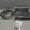 Jilron Room Divider Curtains Ceiling Curtain Track Set Blackout Curtains Flexible Curtain Track Privacy Curtains (Black Curtain + Black Track) 106" W x 84" L -1 Piece