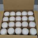 Howemon 20 Pcs Bulk Long Burning Wax Pillar Candles 2" x 4" Dripless Unscented Smokeless for Wedding Party Spa Lantern Fireplace Home(White)