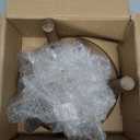 Red Co. 8.75 Dia Round Decorative Wooden Pedestal Plant Stand with Legs, Natural Brown