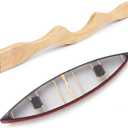 40'' Extra Long Canoe Yoke Carrying Yoke Fits Most Boats Comfortable Portage Support Clear Finished Curved Wood with Beam Ergonomic Shoulder in Enhanced Frame Rigidity for Durable Usage, 40 inch/101.6 cm