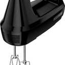 6-Speed Easy Storage Hand Mixer with 5 Attachments & Storage Case, Black