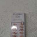 BTArtbox French Tips Press On Nails - Blood Drip, Bloody Short Almond Halloween Press On Nails with Glue for Women, Soft Gel Glue On Nails in 16 Sizes - 32 Stick On Nails Kit