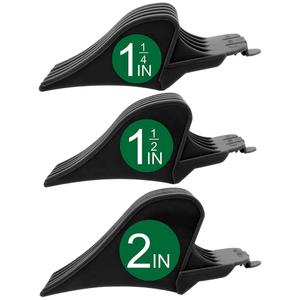 CR8GR8 Professional Hair Clipper Combs Guides, Hair Clipper Guards 1 & 1/4" 1 & 1/2" 2", Mega NO.16 NO.12 NO.10 fits for Most Wahl Clippers (Black) (3 Count (Pack of 1)