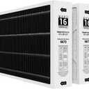 X6672 MERV 16 16x25x5 Furnace Filter Compatible with Lennox X6672 for Furnace HVAC System, Part #HCF16-16, 2 Pack