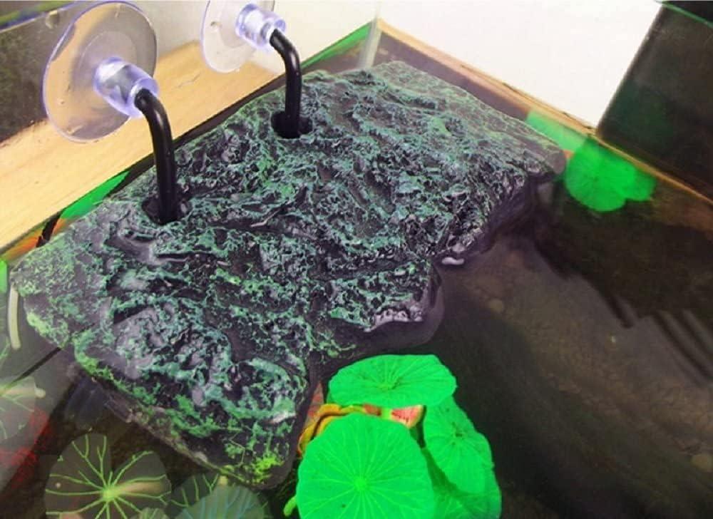 Minidiva Turtle Floating Platform, Floating Turtle Dock Rectangular Turtle Dock Polyurethane Foam Aquarium Floating Decorative Deck Climbing Brazilian Turtle (Large)