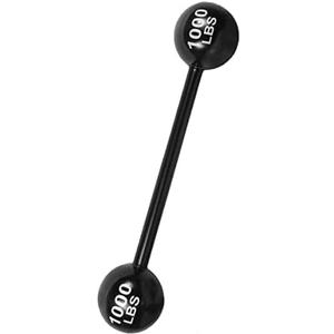 LIYDE Giant Inflatable Dumbbell Barbell - Carnival Circus Birthday/Halloween Party Decorations Favors Supplies Fake Weights Cosplay Props - Blow Up Costume Photo Booth Props Accessory