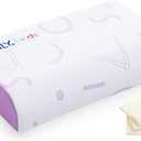 MLILY Kids Pillow for Sleeping, Adjustable Kids Memory Foam Pillow for Bed Set, Breathable and Soft Pillows for Kids Boy Girl, CertiPUR-US Certified, 12x20 Inch, Purple, Standard